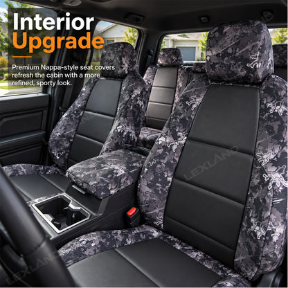 Tacoma/4Runner Seat Covers Nappa Leather Camo Seat Protector 3.0 for Toyota