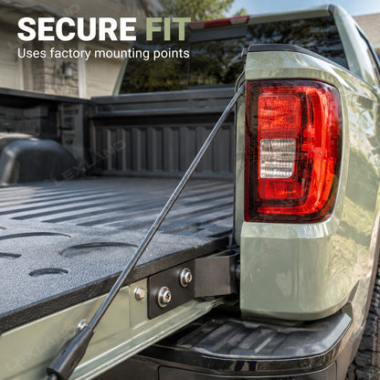 Silverado 1500 Anti-Theft Lock Security Stainless Steel Tailgate Theft Protector for Chevy