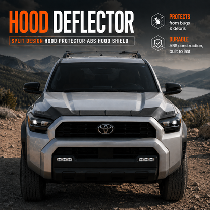 Tacoma Hood Deflector Split Design Hood Protector ABS Hood Shield for Toyota