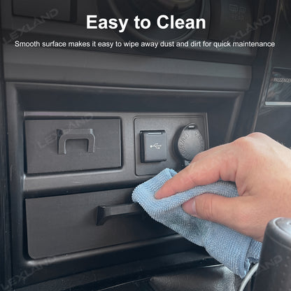 4Runner Storage Drawer Organizer Center Console Cubby Upper & Lower Storage Box 2PCS for Toyota