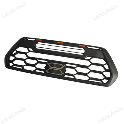 Tacoma Front Grill Replacement with Light Bar & Toyota Logo Front Bumper Grille for Toyota