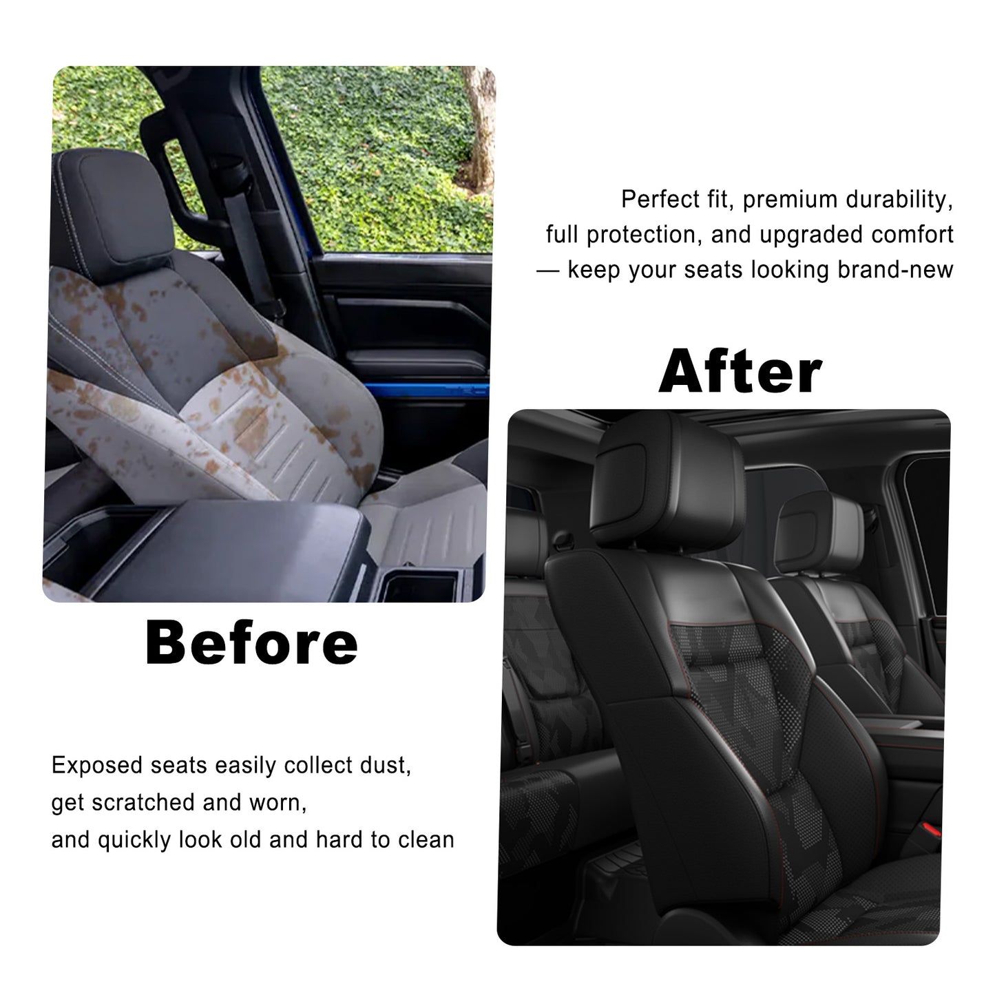 Tundra Seat Covers Camo Seat Protector with TRD PRO Style for Toyota