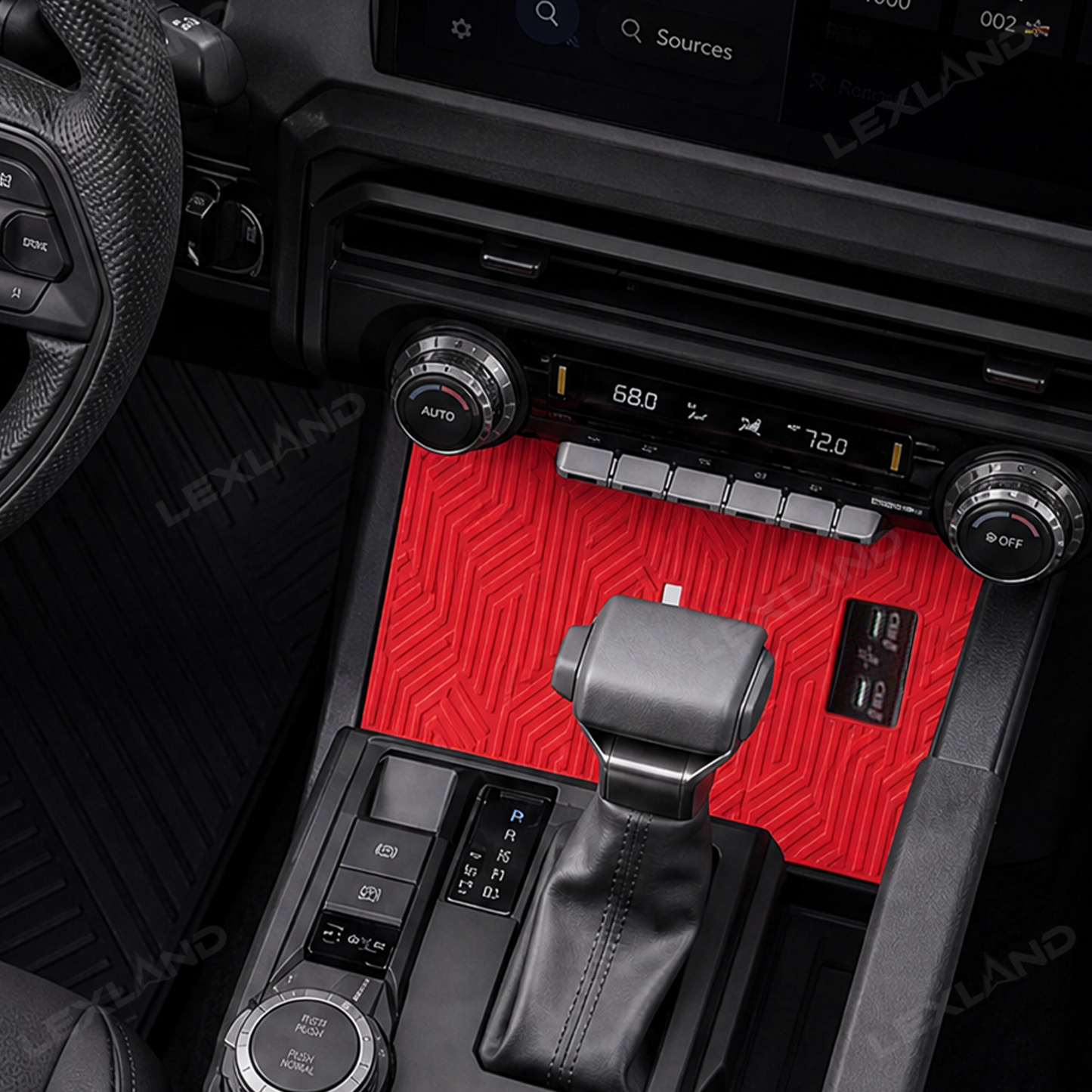 Tacoma/4Runner Wireless Charging Pad Silicone Center Console Mat for Toyota