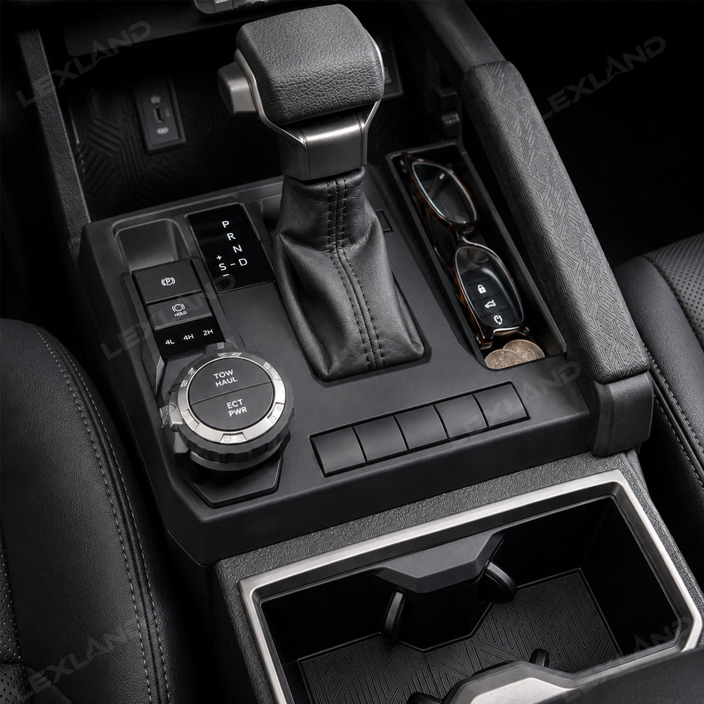 Tacoma/4Runner Gear Shifter Storage Box Holder Tray Under Handbrake Side Pocket Organizer