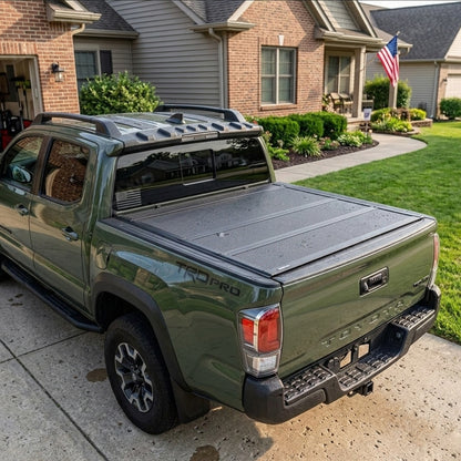 Tacoma Rear Roof Protector TPE Trunk Cap Protector Rear Roof Spoiler Guard Shield for Toyota