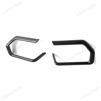 RAV4 Front Side Air Vent Outlet Covers ABS Carbon Fiber Style Dashboard AC Vent Overlays 2PCS