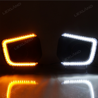 Tacoma Fog Lights LED Dual-Color Daytime Running Lights Sequential Turn Signal Lighting Upgrade