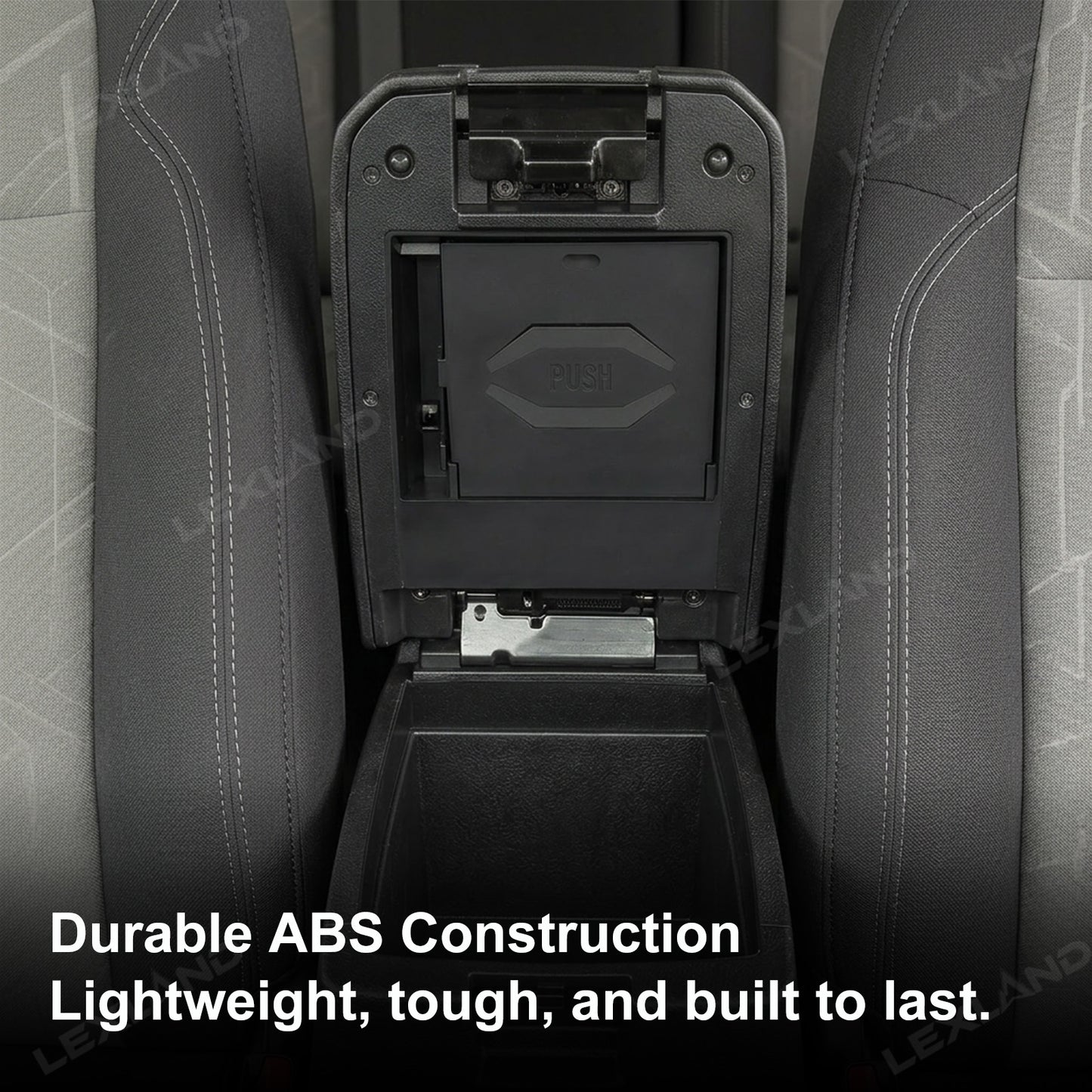 Tacoma Center Console Organizer No-Drill Hidden Storage Box Armrest Secret Compartment 2.0