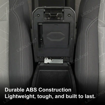 Tacoma Center Console Organizer No-Drill Hidden Storage Box Armrest Secret Compartment 2.0