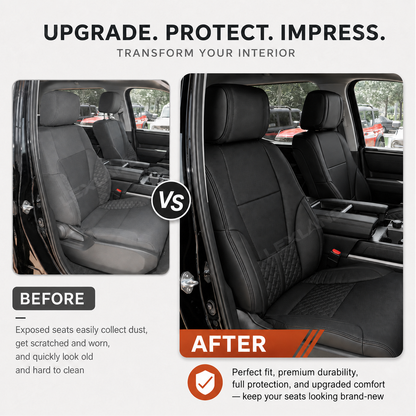 Tundra Seat Covers Capstone Style Interior Leather Covers Upgrade Seat Protector for Toyota