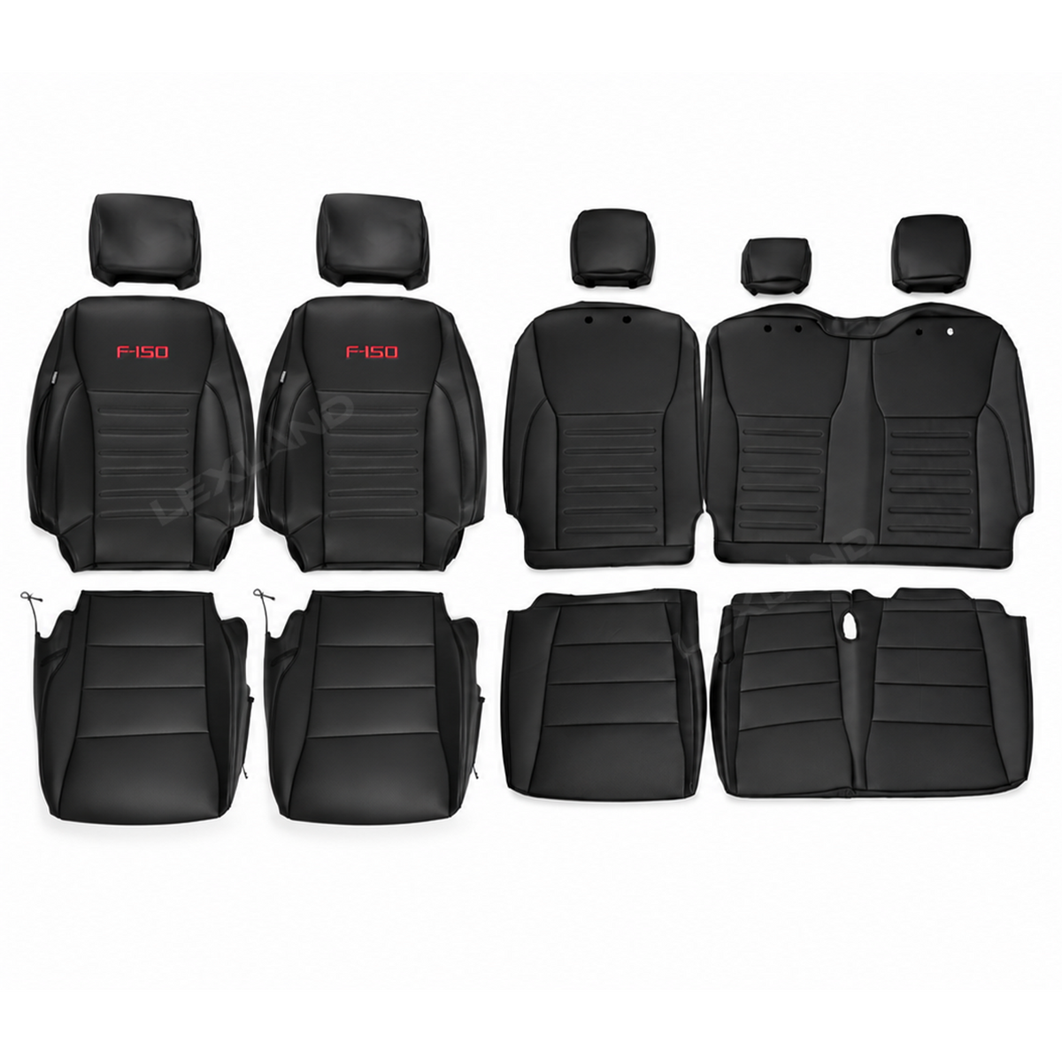 F-150 Seat Covers NAPPA Leather Interior Seat Protector with F-150 Style for Ford