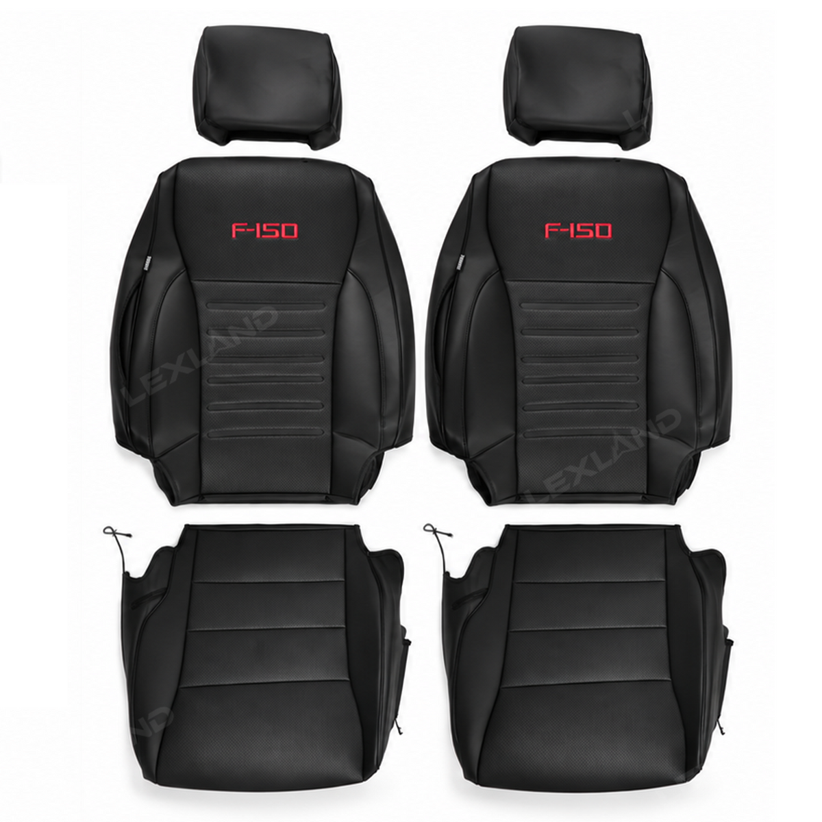 F-150 Seat Covers NAPPA Leather Interior Seat Protector with F-150 Style for Ford