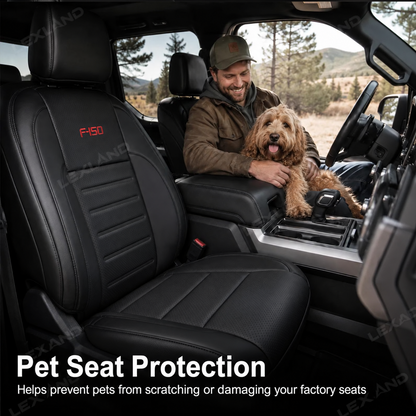 F-150 Seat Covers NAPPA Leather Interior Seat Protector with F-150 Style for Ford