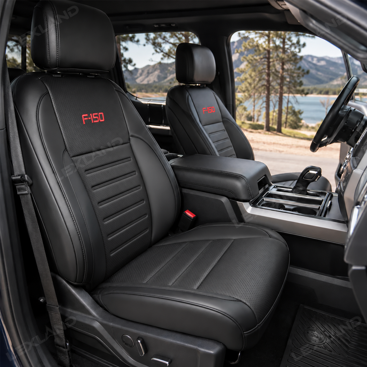 F-150 Seat Covers NAPPA Leather Interior Seat Protector with F-150 Style for Ford