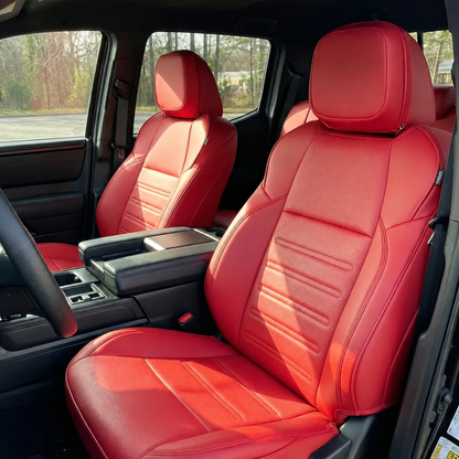 Tundra Seat Covers Embossed Seat Protectors with TRD Letter Style for Toyota