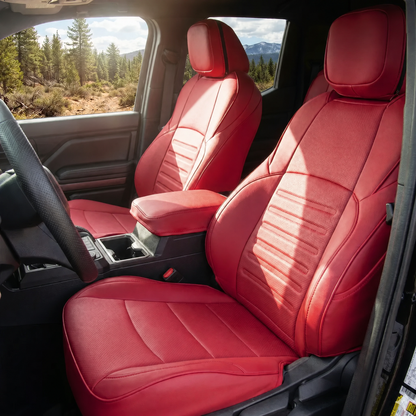 Tacoma /4Runner Seat Covers Full Coverage Embossed Seat Protector with TRD Letter Style for Toyota