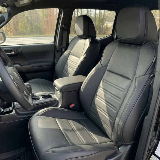 Tacoma 3rd Gen Seat Covers Embossed Seat Protectors with TRD Style for Toyota