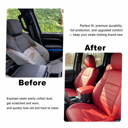 Tacoma 3rd Gen Seat Covers Embossed Seat Protectors with TRD Style for Toyota