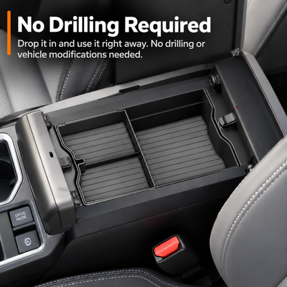 RAV4 Center Console Organizer Tray Anti-Slip ABS Armrest Storage Box for Toyota