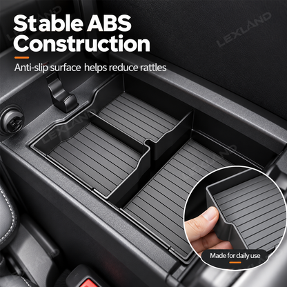 RAV4 Center Console Organizer Tray Anti-Slip ABS Armrest Storage Box for Toyota