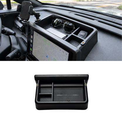 RAV4 Dashboard Storage Box Behind Screen Storage Tray Center Console Organizer for Toyota