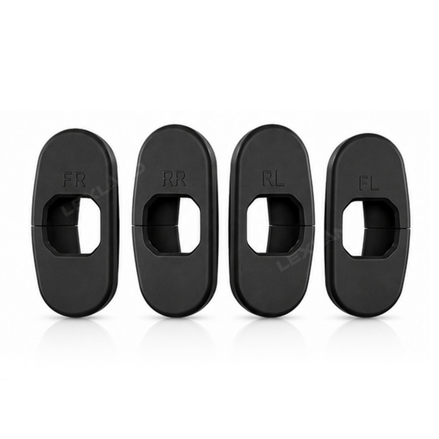 RAV4 Door Lock Covers Silicone Door Latch Striker Cover Dust & Rust Protection Covers 4PCS for Toyota