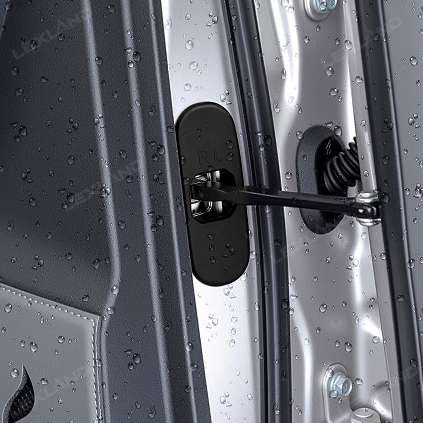 RAV4 Door Lock Covers Silicone Door Latch Striker Cover Dust & Rust Protection Covers 4PCS for Toyota