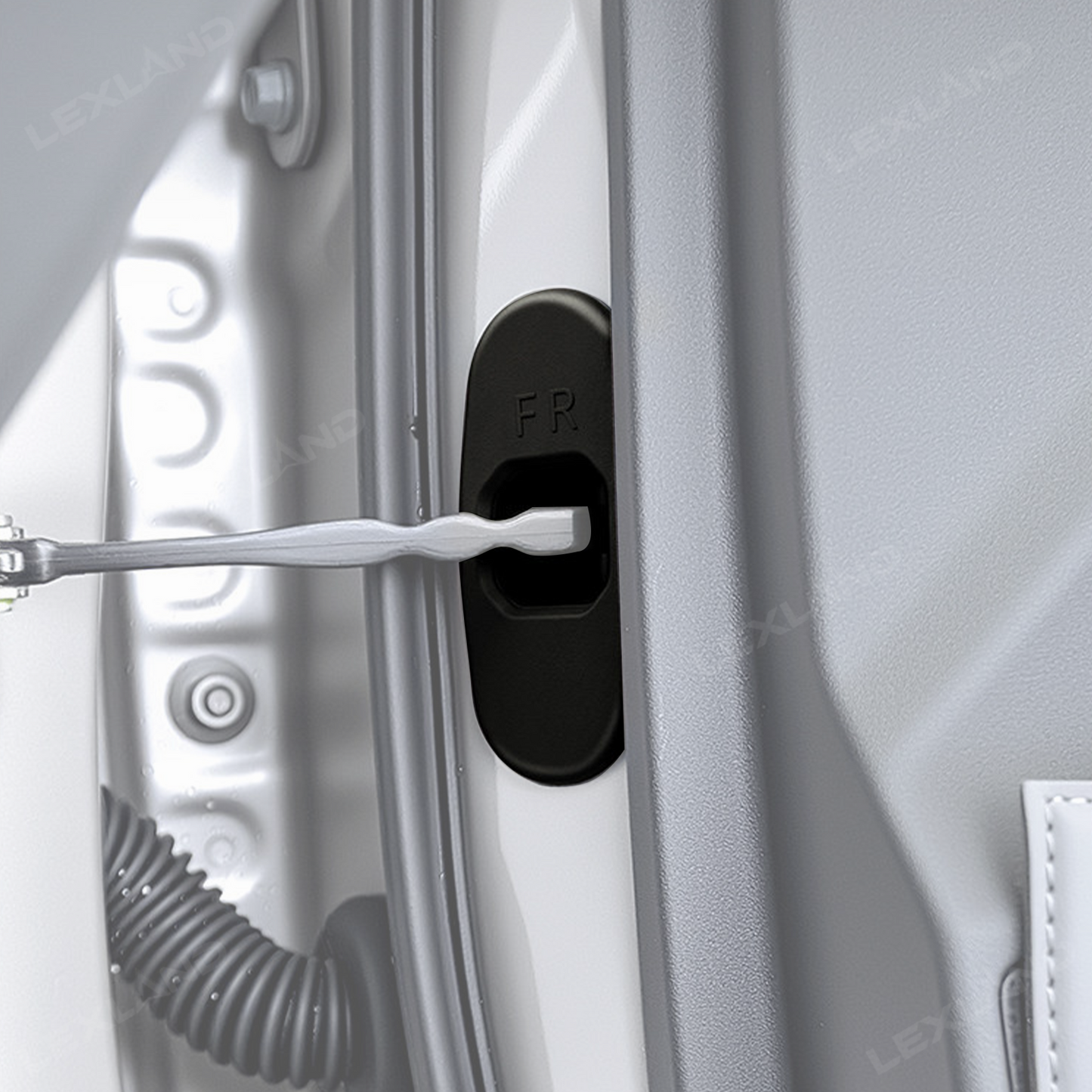 RAV4 Door Lock Covers Silicone Door Latch Striker Cover Dust & Rust Protection Covers 4PCS for Toyota