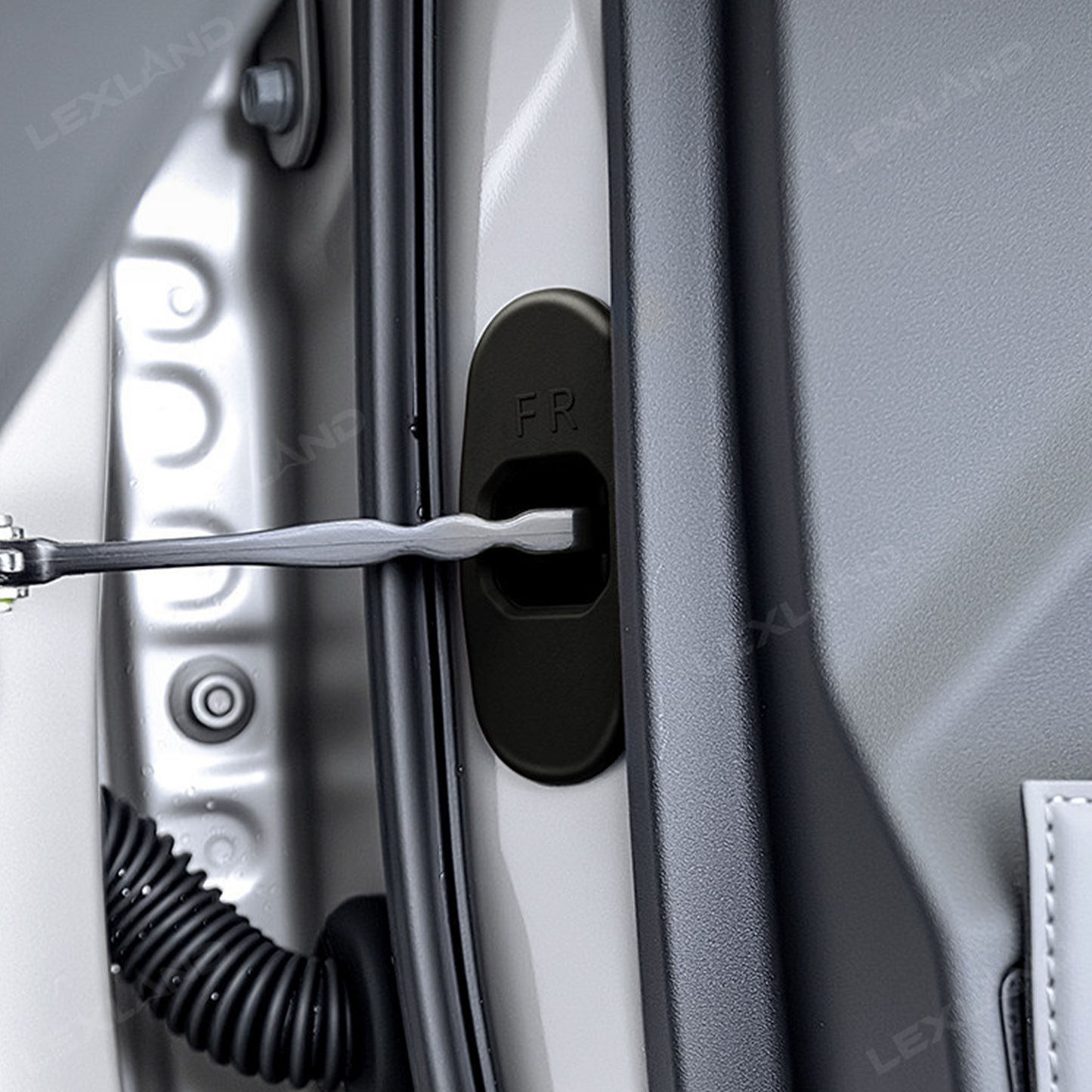 RAV4 Door Lock Covers Silicone Door Latch Striker Cover Dust & Rust Protection Covers 4PCS for Toyota