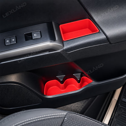Tacoma 3rd Gen Interior Silicone Liner Insert Interior Door Storage Mat Set Cup Holder & Console Inserts