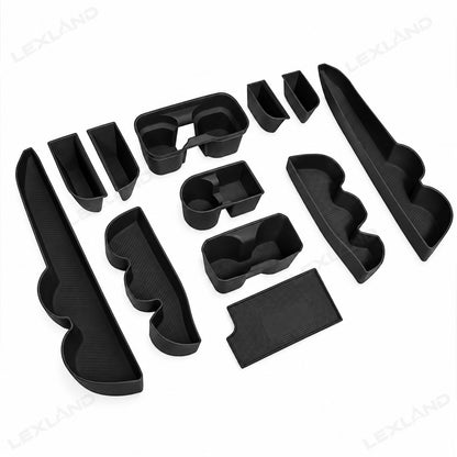 Tacoma 3rd Gen Interior Silicone Liner Insert Interior Door Storage Mat Set Cup Holder & Console Inserts