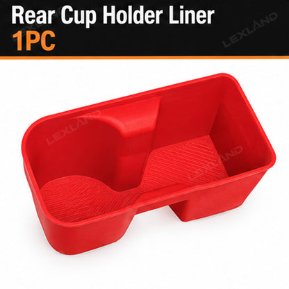 Tacoma 3rd Gen Interior Silicone Liner Insert Interior Door Storage Mat Set Cup Holder & Console Inserts