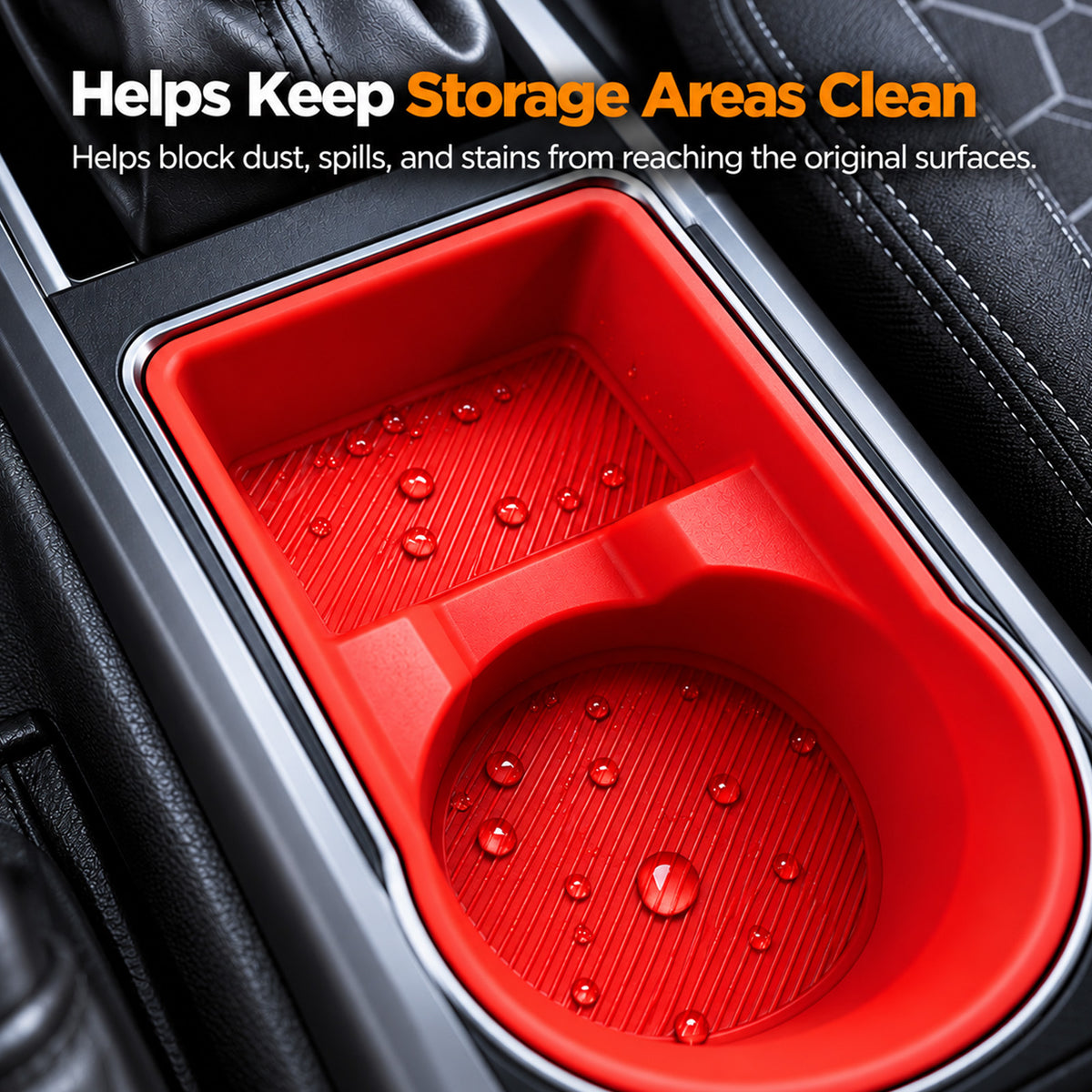 Tacoma 3rd Gen Interior Silicone Liner Insert Interior Door Storage Mat Set Cup Holder & Console Inserts