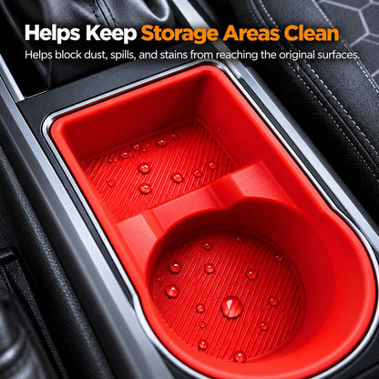 Tacoma 3rd Gen Interior Silicone Liner Insert Interior Door Storage Mat Set Cup Holder & Console Inserts