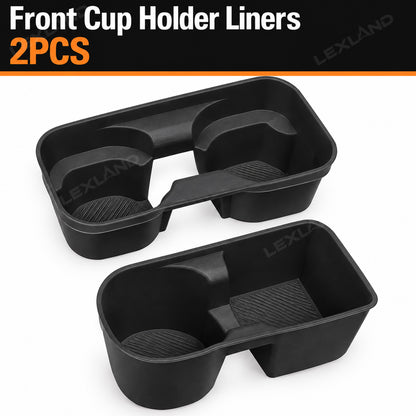 Tacoma 3rd Gen Interior Silicone Liner Insert Interior Door Storage Mat Set Cup Holder & Console Inserts