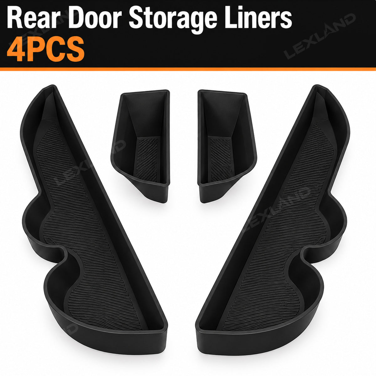 Tacoma 3rd Gen Interior Silicone Liner Insert Interior Door Storage Mat Set Cup Holder & Console Inserts