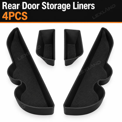 Tacoma 3rd Gen Interior Silicone Liner Insert Interior Door Storage Mat Set Cup Holder & Console Inserts