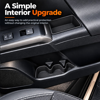 Tacoma 3rd Gen Interior Silicone Liner Insert Interior Door Storage Mat Set Cup Holder & Console Inserts