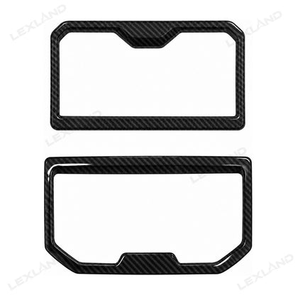 Tacoma Front & Rear Cup Holder Trim ABS Drink Holder Overlay 2PCS for Toyota