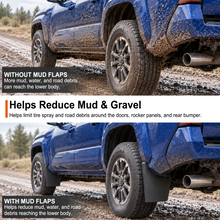 Tacoma Mud Flaps Front & Rear Fender Splash Guards No Drilling Mudguards 2.0 for Toyota