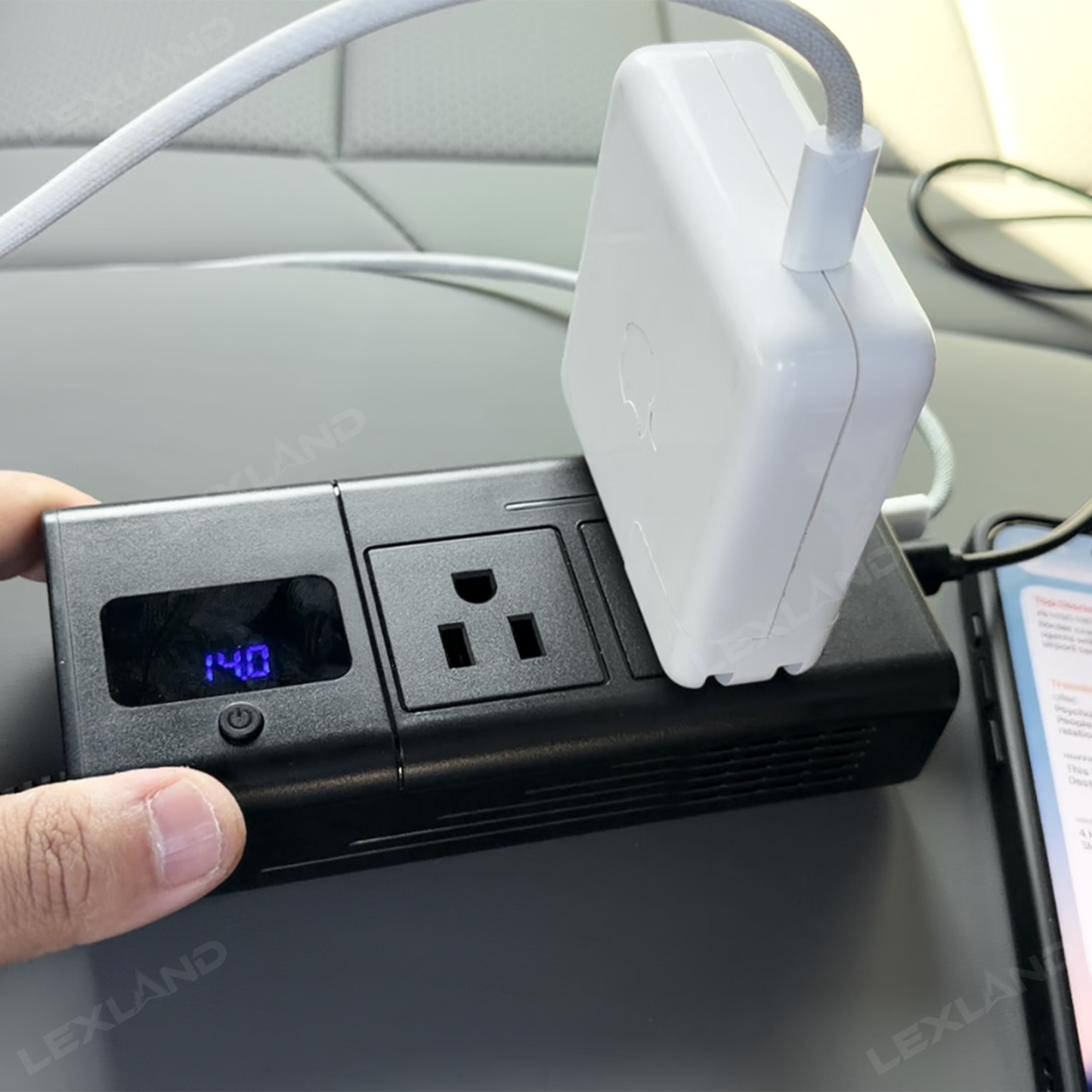 Tacoma 3rd Gen 200W Portable Power Inverter DC 12V to 110V AC Converter with LED Display & Cigarette Lighter Plug