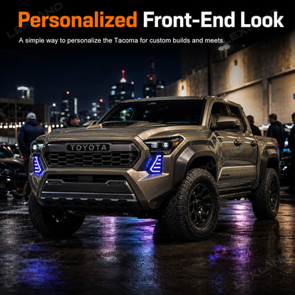 Tacoma RGB Daytime Running Lights LED Fang Lights with Sequential Turn Signals 2PCS for Toyota