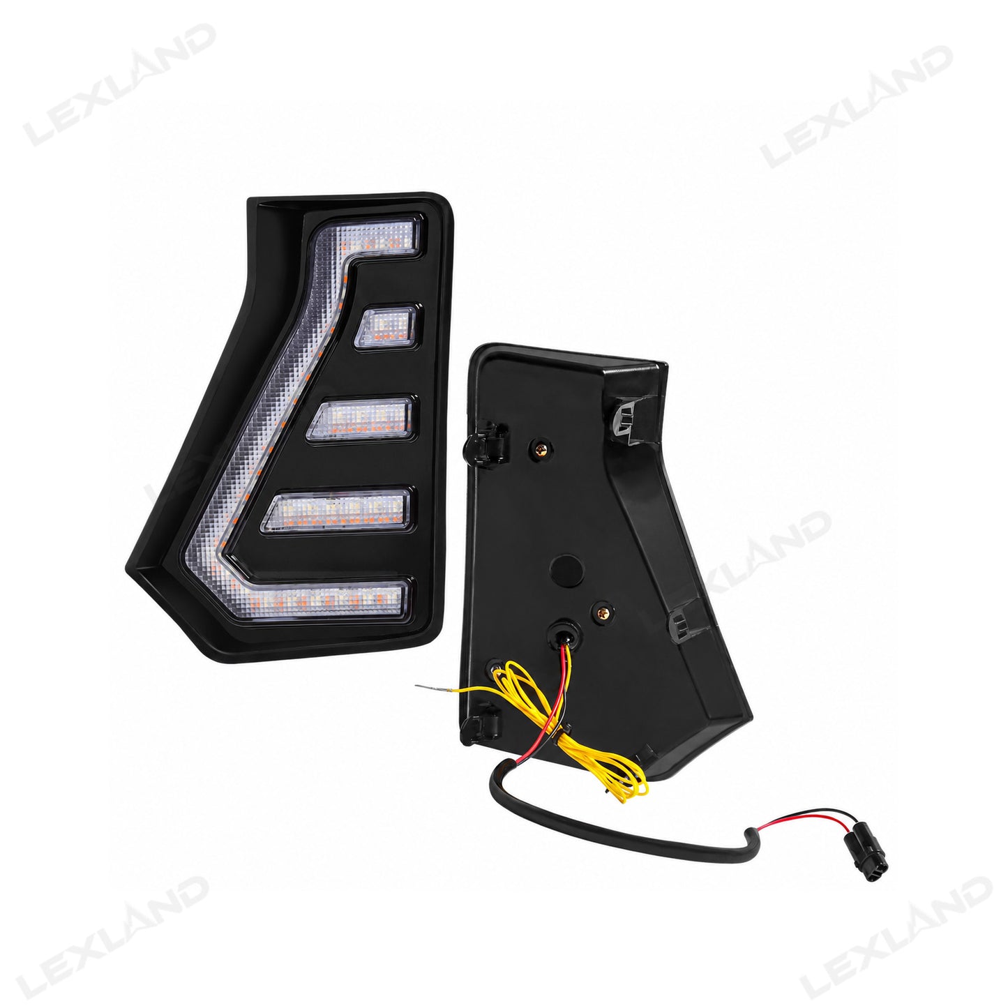 Tacoma RGB Daytime Running Lights LED Fang Lights with Sequential Turn Signals 2PCS for Toyota