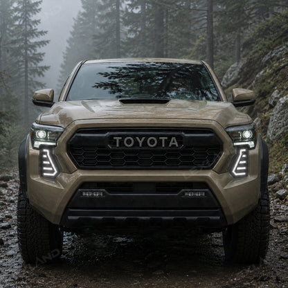 Tacoma RGB Daytime Running Lights LED Fang Lights with Sequential Turn Signals 2PCS for Toyota