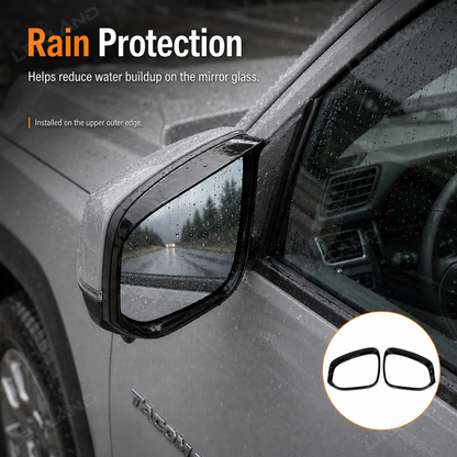Tacoma/4Runner Side Mirror Rain Guards ABS Side Mirror Rain Deflector Cover Trim 2PCS for Toyota