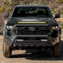 Tacoma Hood Protector with LED Light Matte Black Hood Deflector for Toyota