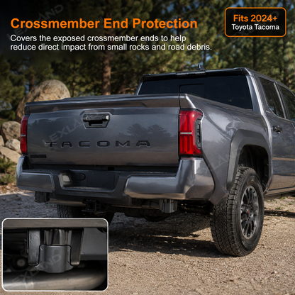 Tacoma Rear Bumper Hitch Crossmember End Caps 2PCS Clip-On Installation for Toyota