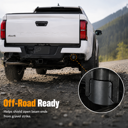 Tacoma Rear Bumper Hitch Crossmember End Caps 2PCS Clip-On Installation for Toyota