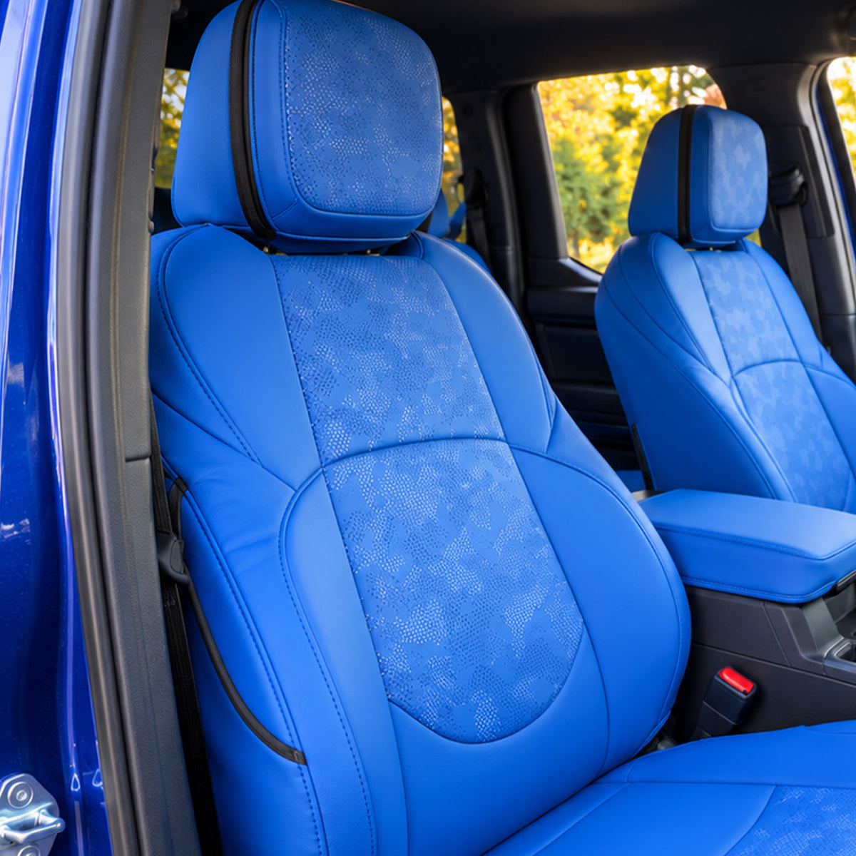 Tacoma Seat Covers Blue Camo Seat Protectors for Toyota