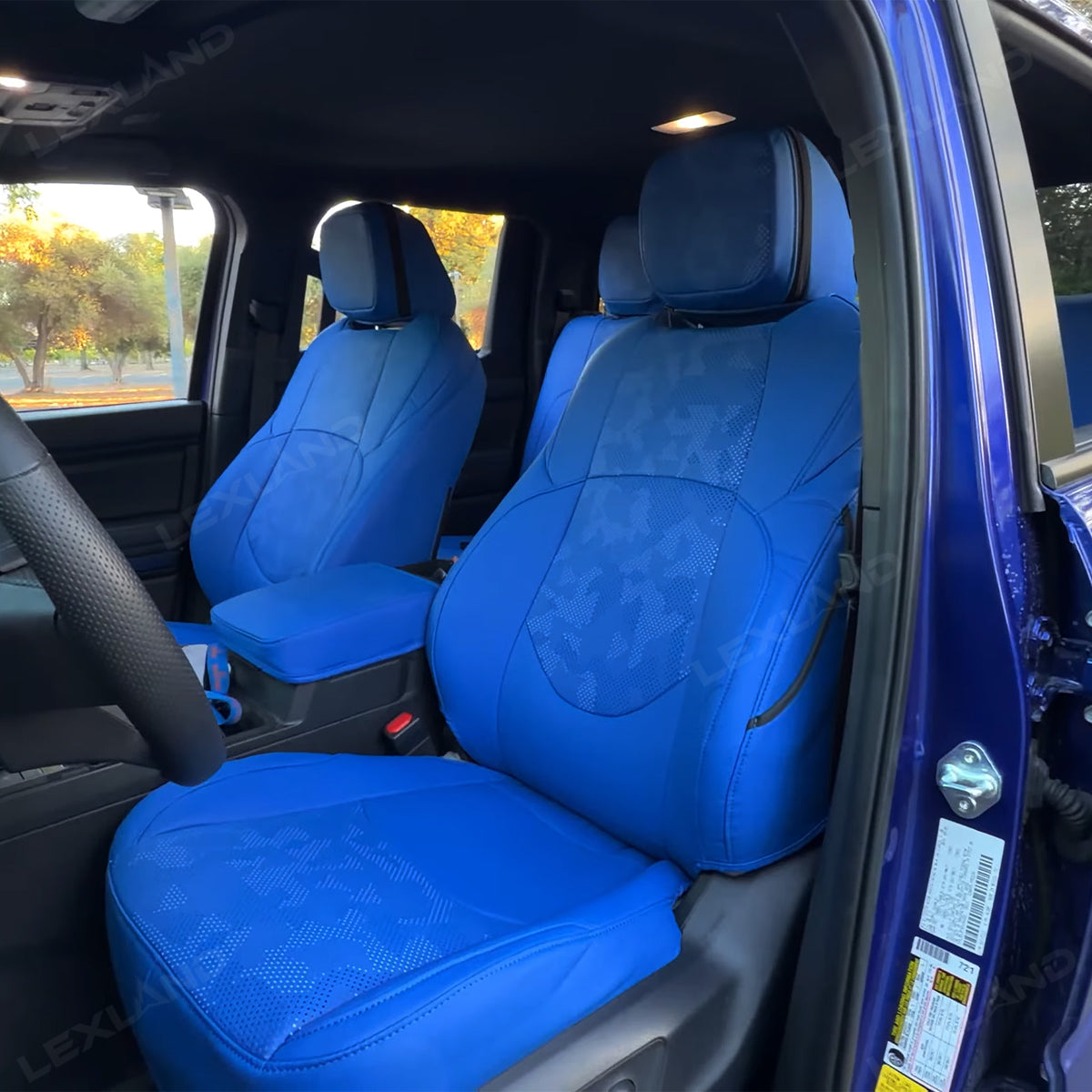 Tacoma Seat Covers Blue Camo Seat Protectors for Toyota